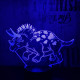 Triceratops 7 színű 3D led lámpa