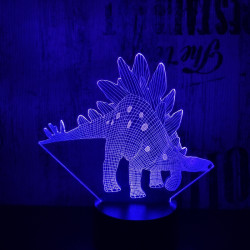 Stegosaurus 5 7 színű 3D led lámpa