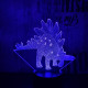 Stegosaurus 5 7 színű 3D led lámpa