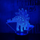Stegosaurus 5 7 színű 3D led lámpa