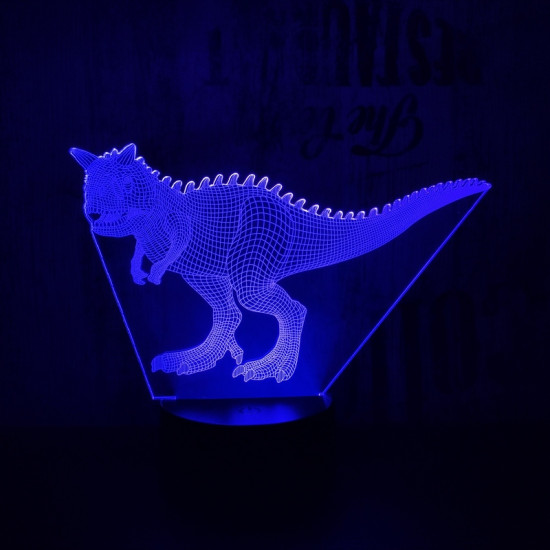 Carnotaurus  7 színű 3D led lámpa