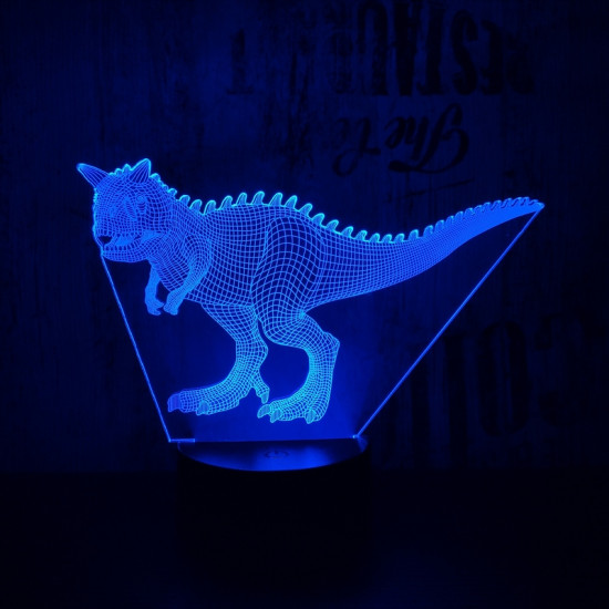 Carnotaurus  7 színű 3D led lámpa