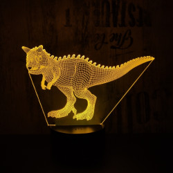Carnotaurus  7 színű 3D led lámpa