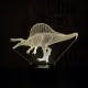 Spinosaurus 2 7 színű  3D led lámpa