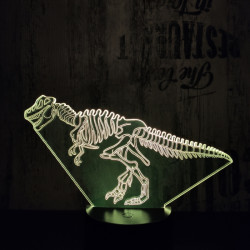 Dinó csontváz 7 színű 3D led lámpa
