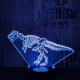 Dinó csontváz 7 színű 3D led lámpa