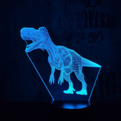 Tarajos dinó 2 7 színű 3D led lámpa