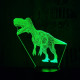 Tarajos dinó 2 7 színű 3D led lámpa