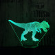T-Rex 8 7 szinű   3D led lámpa