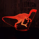Halticosaurus 7 színű 3D led lámpa