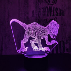 Indoraptor 2 7 színű 3D led lámpa