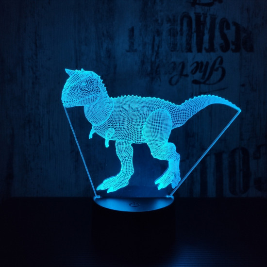 Carnotaurus 2 7 szinű 3D led lámpa