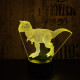 Carnotaurus 2 7 szinű 3D led lámpa