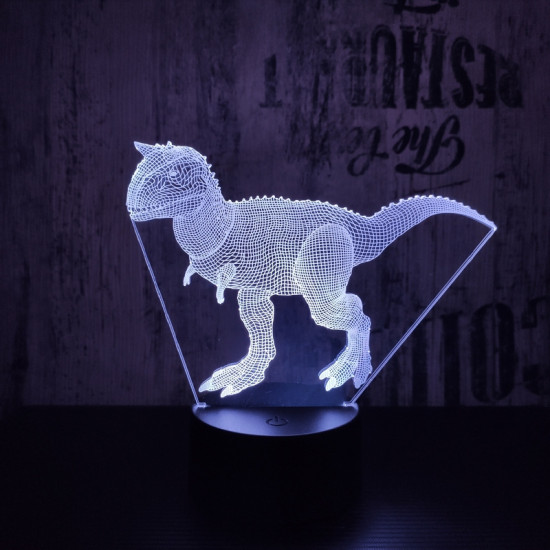 Carnotaurus 2 7 szinű 3D led lámpa