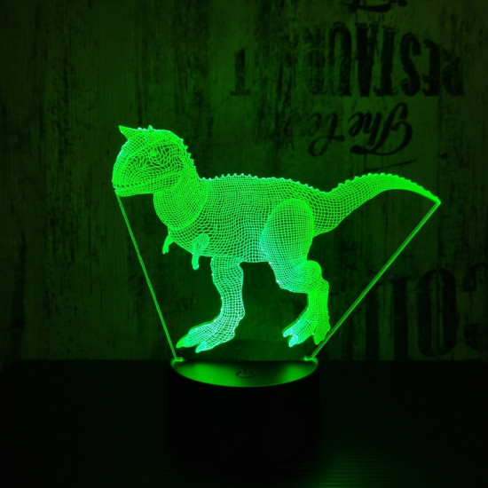 Carnotaurus 2 7 szinű 3D led lámpa