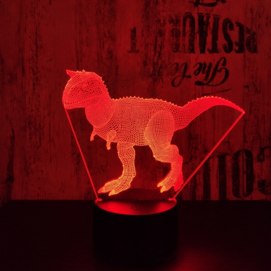 Carnotaurus 2 7 szinű 3D led lámpa