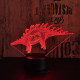 Stegosaurus 4 7 színű 3D led lámpa
