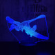 Archaeopteryx 7 színű 3D led lámpa