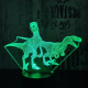 Két Raptor 7 színű 3D led lámpa