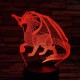 Nagy Sárkány 3D led lámpa