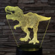 T-Rex 10 7 színű 3D led lámpa