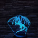 Repülő sárkány 7 színű 3D led lámpa