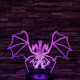 Háromfejű sárkány 7 színű 3D led lámpa