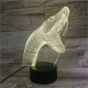 Kígyó 7 színű 3D led lámpa