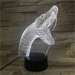 Kígyó 7 színű 3D led lámpa