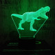 T-Rex 3 7 színű 3D led lámpa