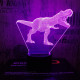 T-Rex 3 7 színű 3D led lámpa