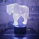 Leopárd 7 színű 3D led lámpa
