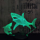 Cápák 7 színű 3D led lámpa