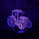 Traktor 3D led lámpa
