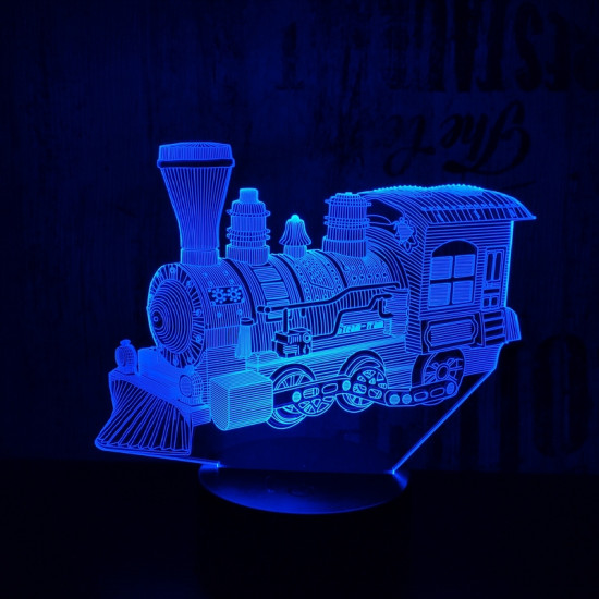 Vonat 3 3D led lámpa