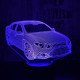 Autó 2 7 színű 3D led lámpa