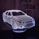 Autó 2 7 színű 3D led lámpa