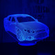 Autó 2 7 színű 3D led lámpa