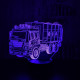 Kukásautó 7 színű 3D led lámpa