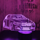 BMW autó 2 3D led lámpa