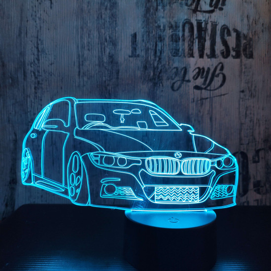 BMW autó 2 3D led lámpa