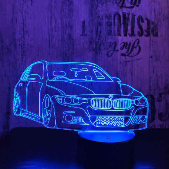 BMW autó 2 3D led lámpa