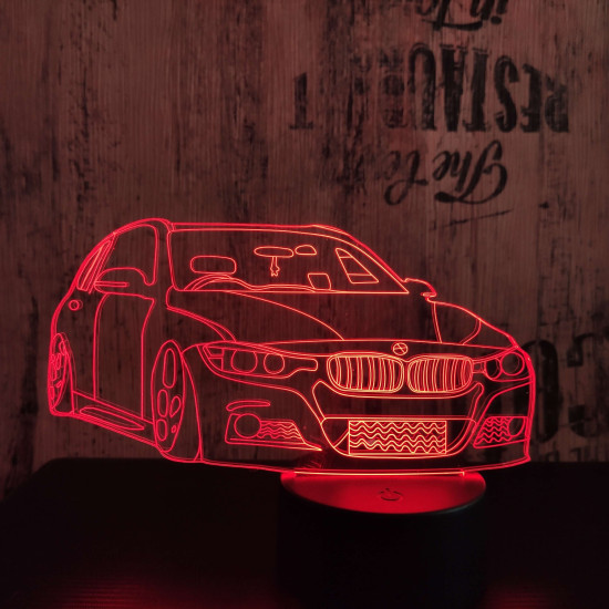 BMW autó 2 3D led lámpa