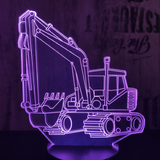 Kotrógép 7 színű 3D led lámpa