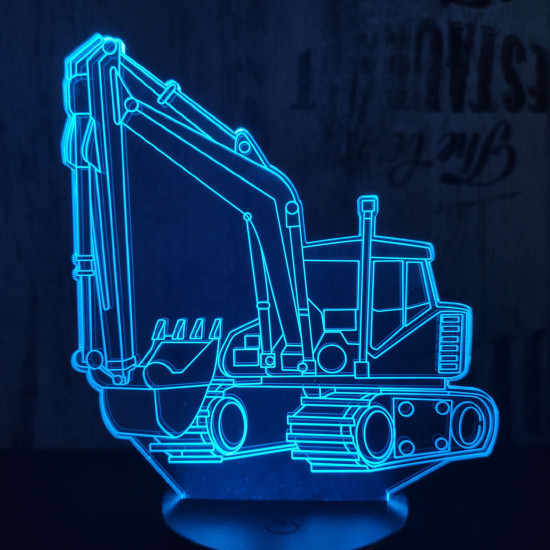 Kotrógép 7 színű 3D led lámpa