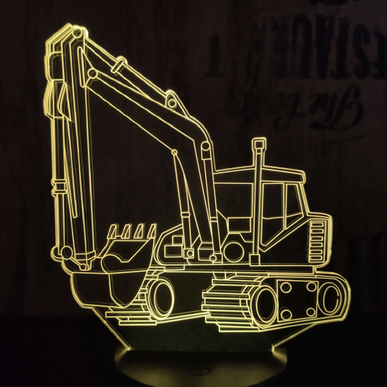 Kotrógép 7 színű 3D led lámpa