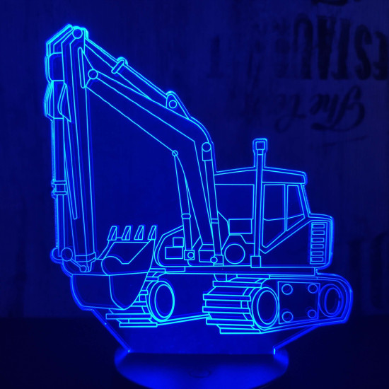 Kotrógép 7 színű 3D led lámpa