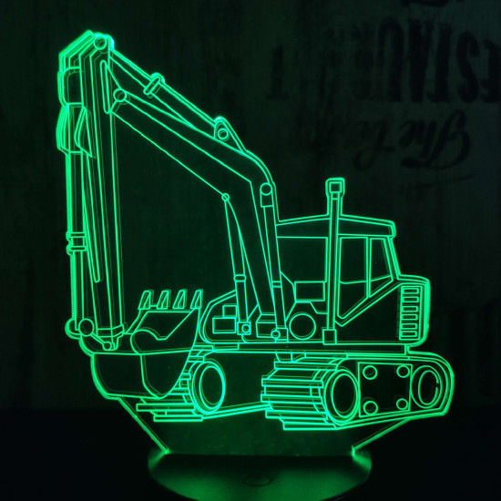 Kotrógép 7 színű 3D led lámpa