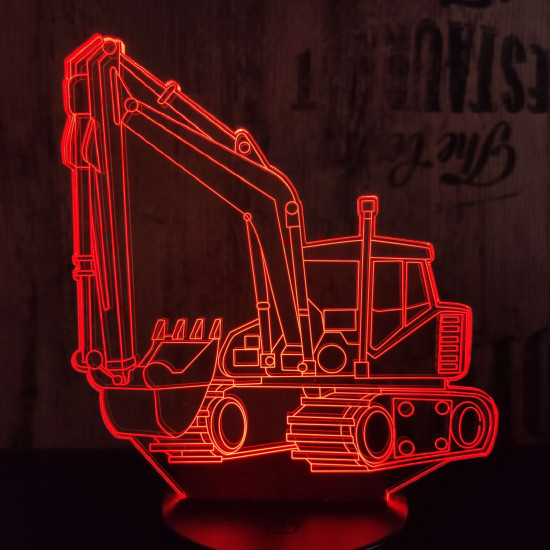 Kotrógép 7 színű 3D led lámpa