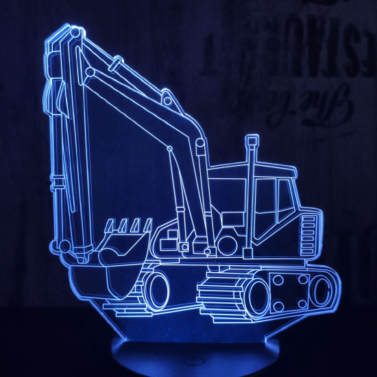 Kotrógép 7 színű 3D led lámpa